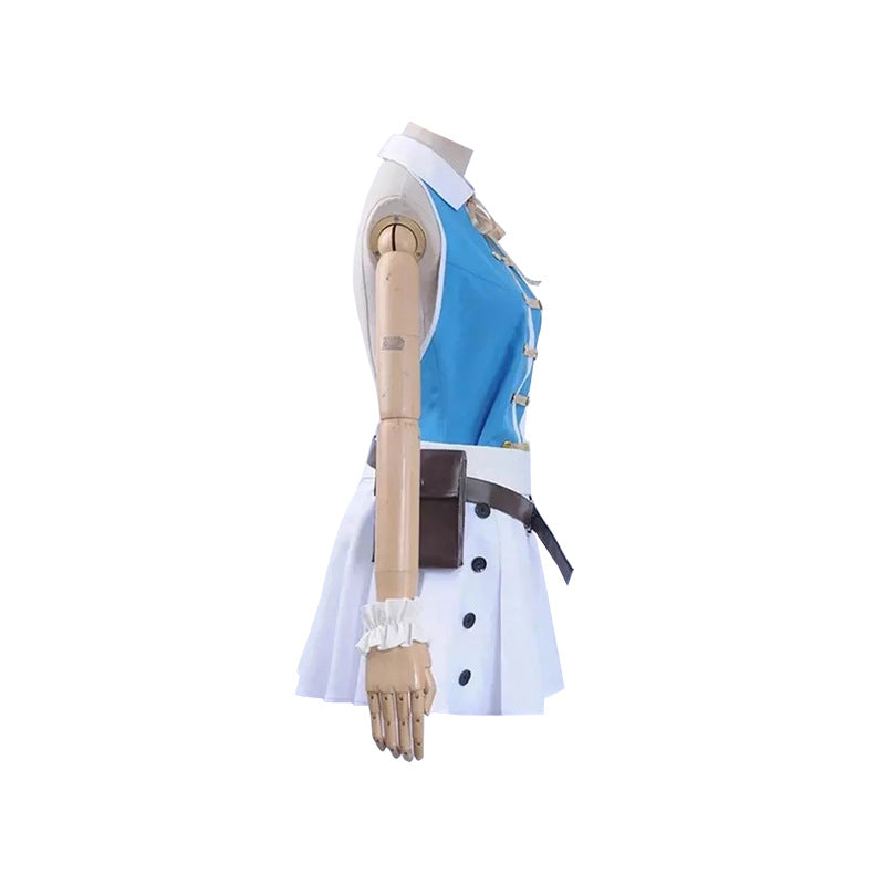 Fairy Tail Lucy Heartfilia Cosplay Costume Blue Version Uniform Halloween Cosplay Outfit