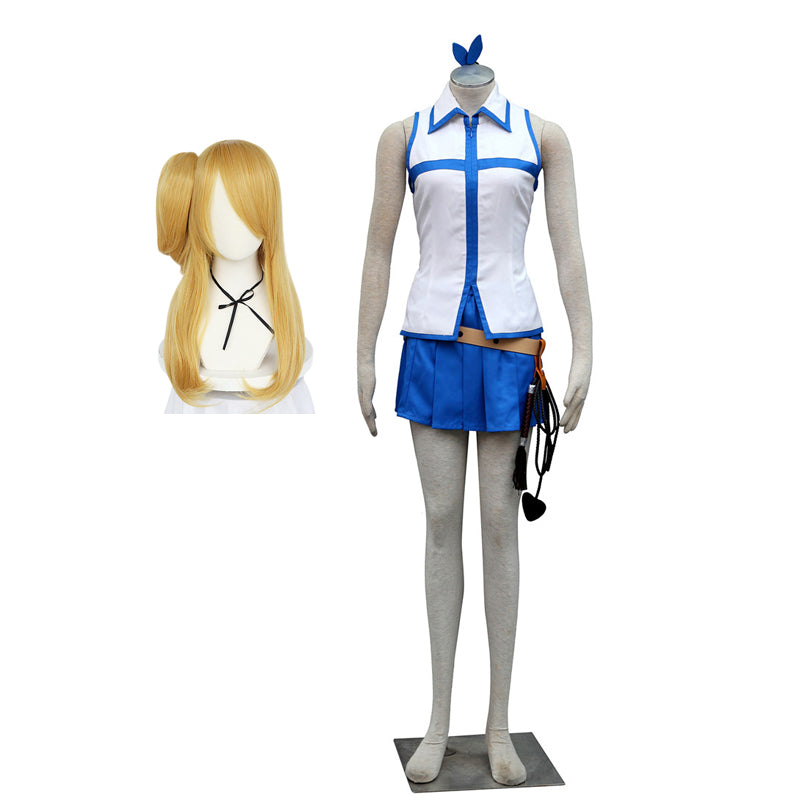 Lucy Heartfilia Cosplay Costume Uniform Full Set Halloween Cosplay Outfit With Props