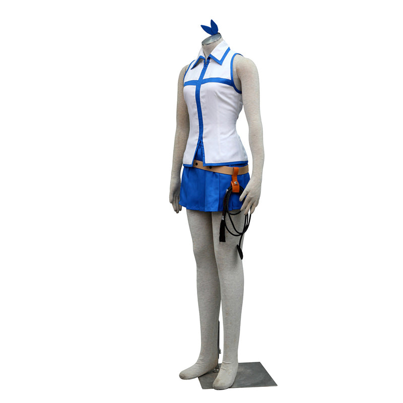 Lucy Heartfilia Whole Set Cosplay Costume+Wigs+Cosplay Boots Halloween Carnival Costume