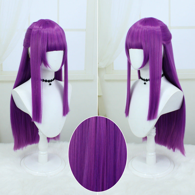 Fern Cosplay Purple Wigs Frieren Beyond Journey's End Ferun Costume Accessories