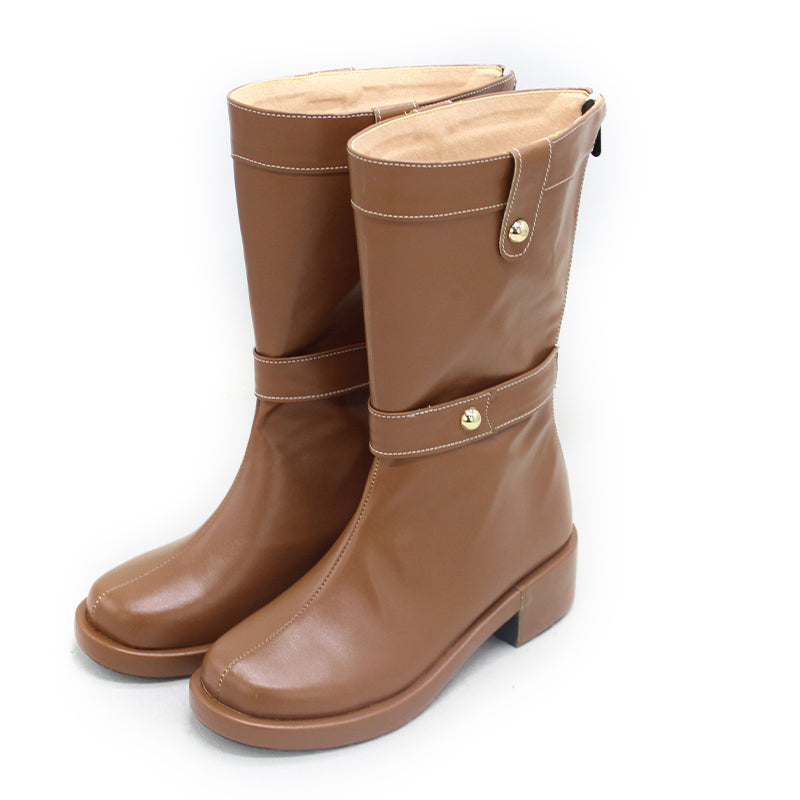 Frieren Cosplay Shoes PU Leather Boots Frieren Beyond Journey's End Costume Accessories Customization Boots