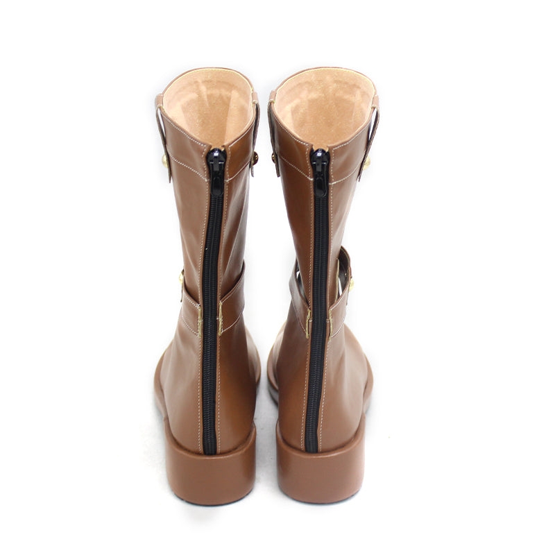 Frieren Cosplay Shoes PU Leather Boots Frieren Beyond Journey's End Costume Accessories Customization Boots