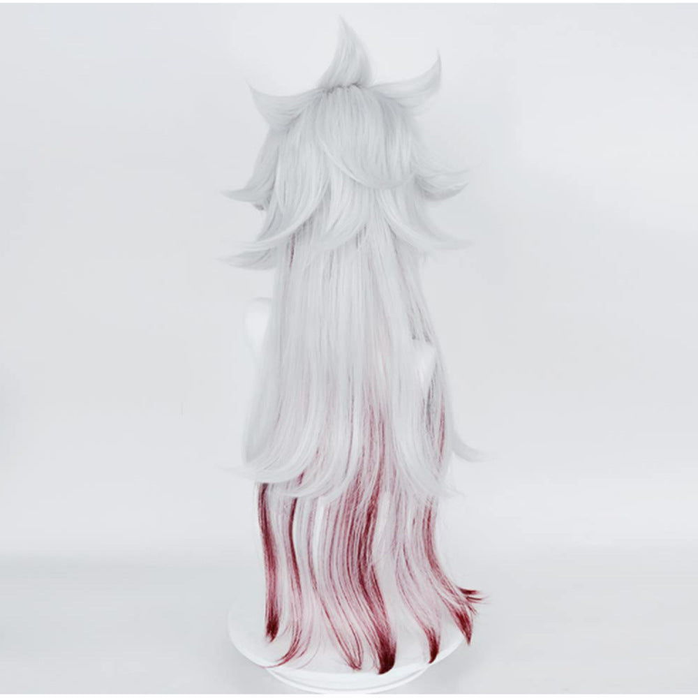 Genshin Impact Arataki Itto Cosplay Wigs With Horns Halloween Cosplay Costume Accessories