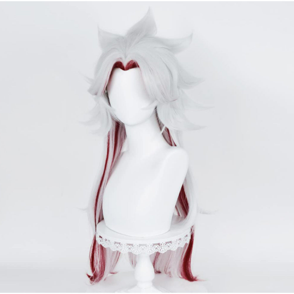 Genshin Impact Arataki Itto Cosplay Wigs With Horns Halloween Cosplay Costume Accessories