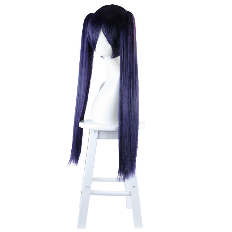 Genshin Impact Astrologist Mona Megistus Cosplay Wigs Two Ponytails Cosplay Wigs