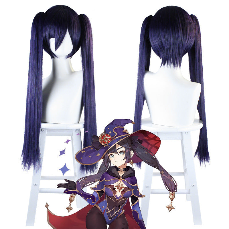 Genshin Impact Astrologist Mona Megistus Cosplay Costume With Hat and Socks Full Set Halloween Costume Outfit