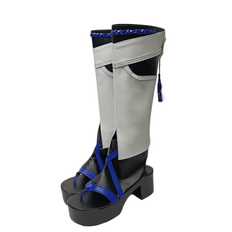 Genshin Impact Balladeer Kunikuzushi Scaramouche Wanderer Cosplay Boots Costume Shoes