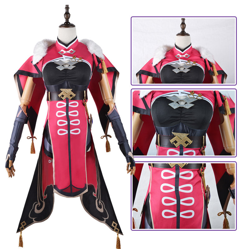Genshin Impact Beidou Costume Full Set Halloween Carnival Cosplay Costume Outfit Set