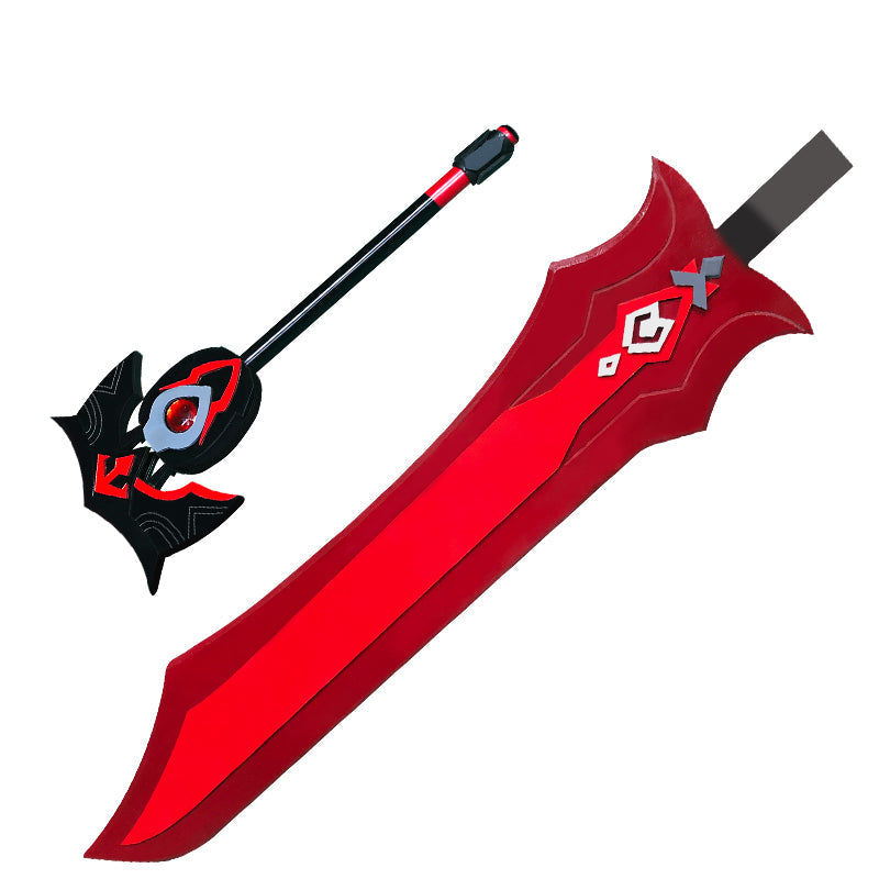 Genshin Impact Beidou Costume Weapon Sword Claymore Blackcliff Slasher Cosplay Props
