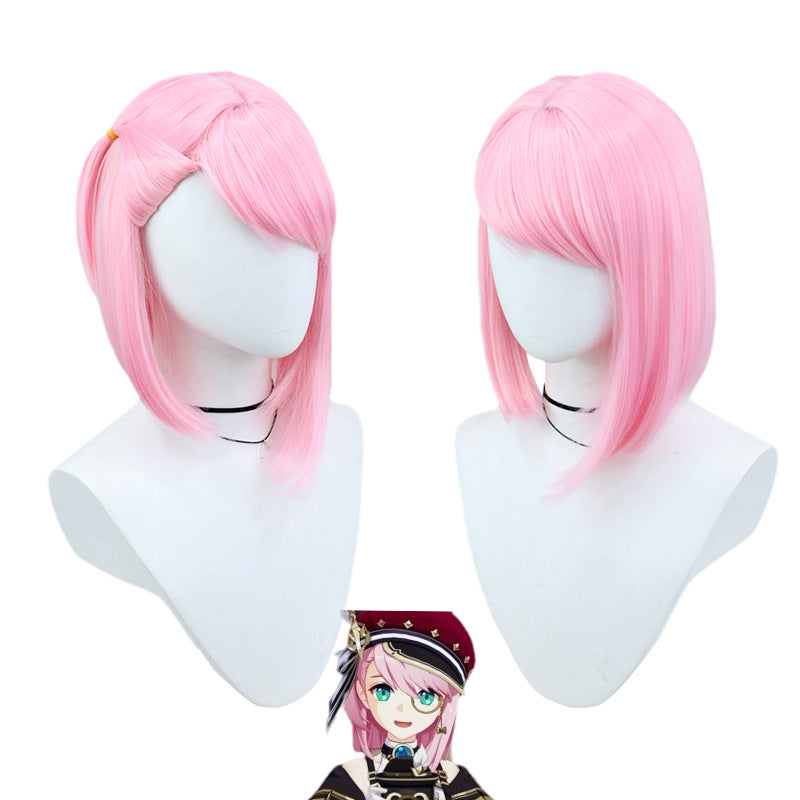 Genshin Impact Charlotte Cosplay Costume With Hat Halloween Carnival Costume