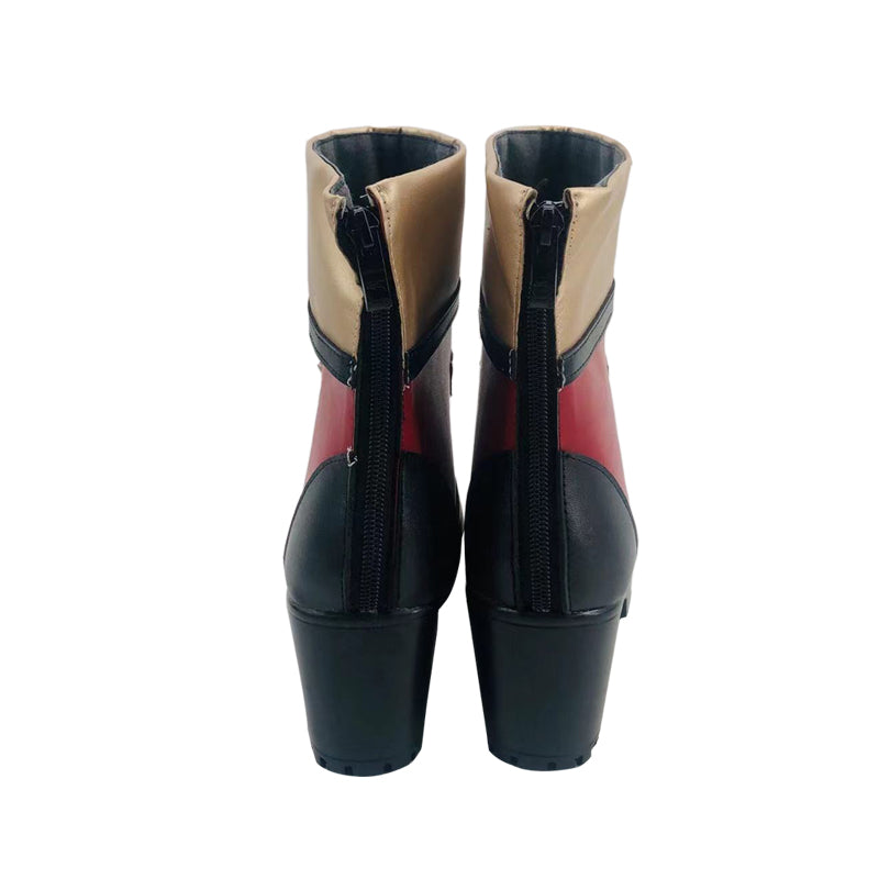 Genshin Impact Charlotte Cosplay Shoes Halloween Costume PU Leather Boots