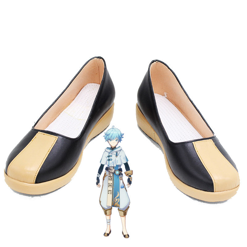 Genshin Impact Chongyun Costume Shoes Customized PU Leather Costume Shoes Accessories