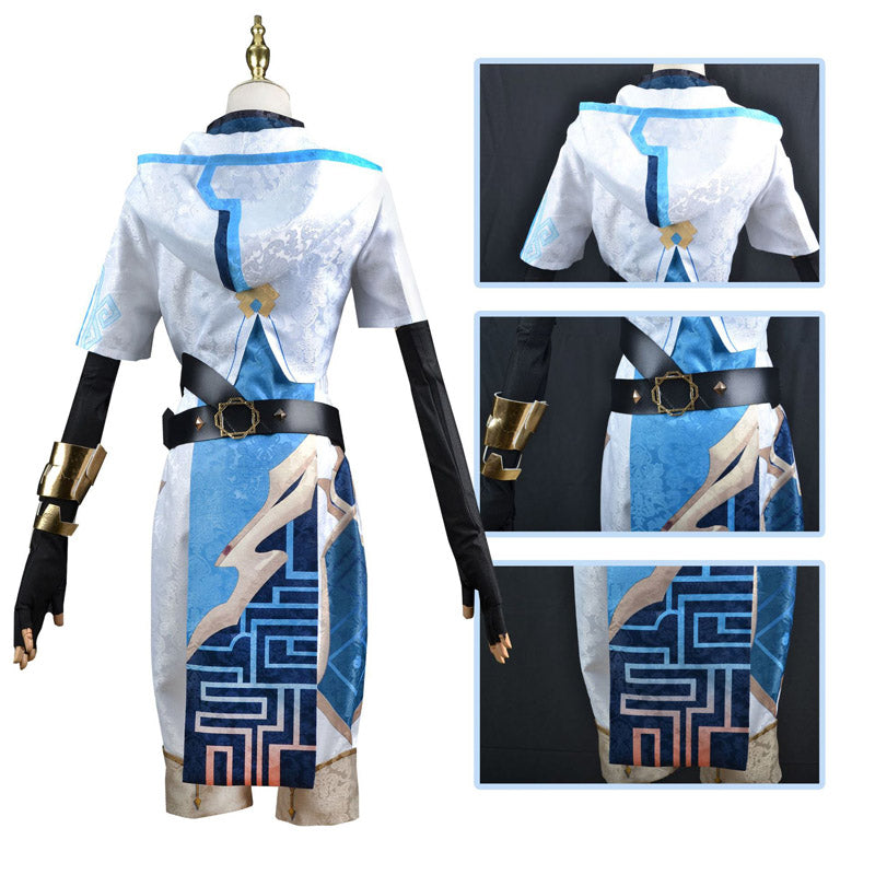 Genshin Impact Chongyun Costume Suit Halloween Carnival Cosplay Outfit Costume