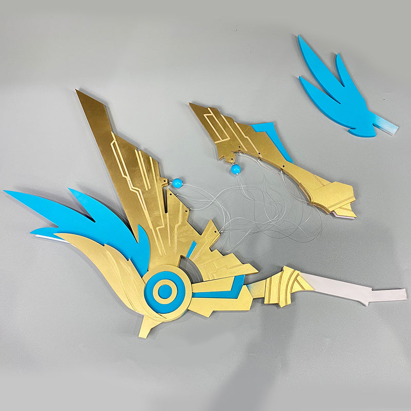 Genshin Impact Cosplay Anemo Archon Barbatos Venti Cosplay Weapon Skyward Harp Cosplay Bow Props