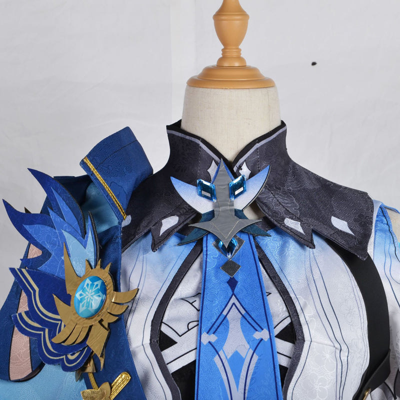 Genshin Impact Cosplay Costume Eula Costume With Headwear Halloween Costume Outfit