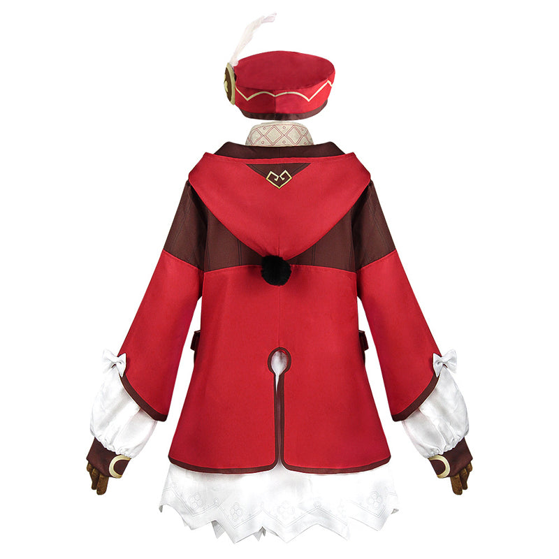 Genshin Impact Cosplay Klee Full Set Costume+Wigs+Cosplay Shoes + Backpack Halloween Cosplay Outfit Set