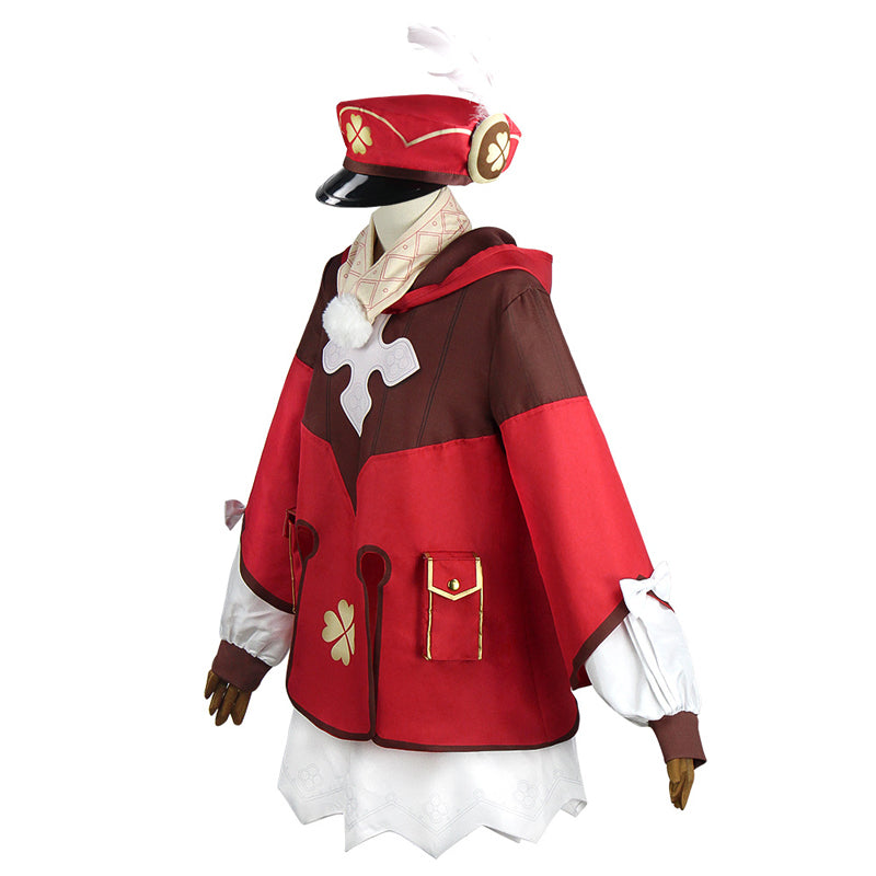 Genshin Impact Cosplay Klee Full Set Costume+Wigs+Cosplay Shoes + Backpack Halloween Cosplay Outfit Set