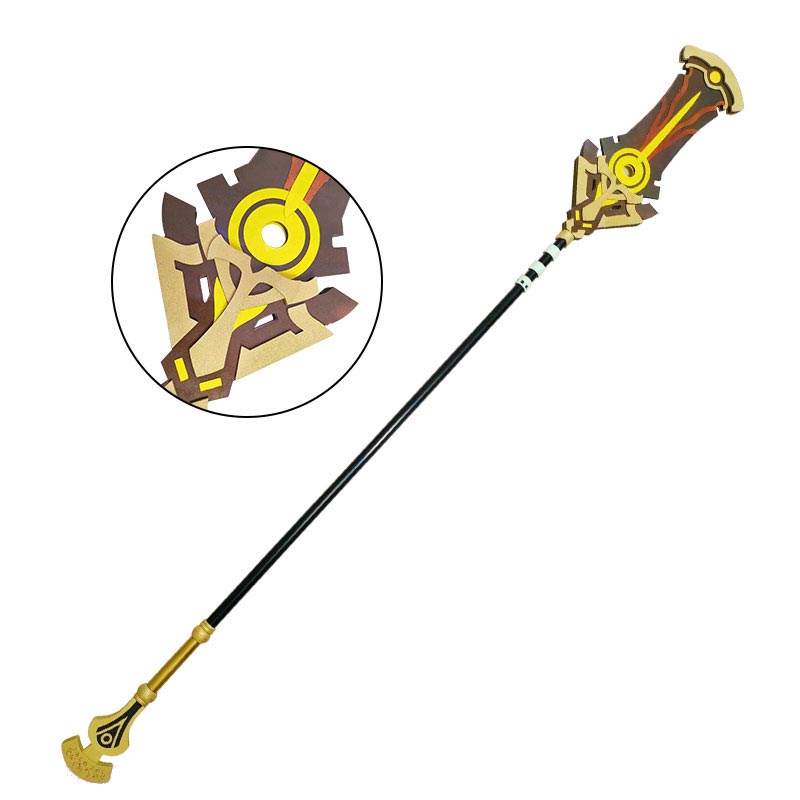Genshin Impact Cosplay Cyno Cosplay Weapon Staff of the Scarlet Sands PVC Polearm Props