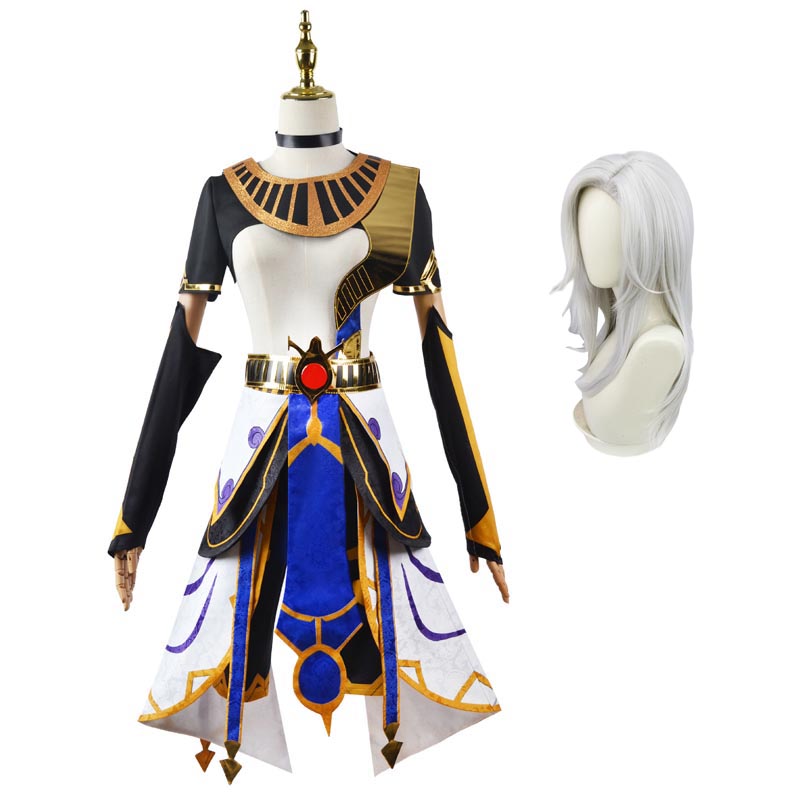 Genshin Impact Cosplay General Mahamatra Cyno Cosplay Costume With Wigs and Hat Set Halloween Costume