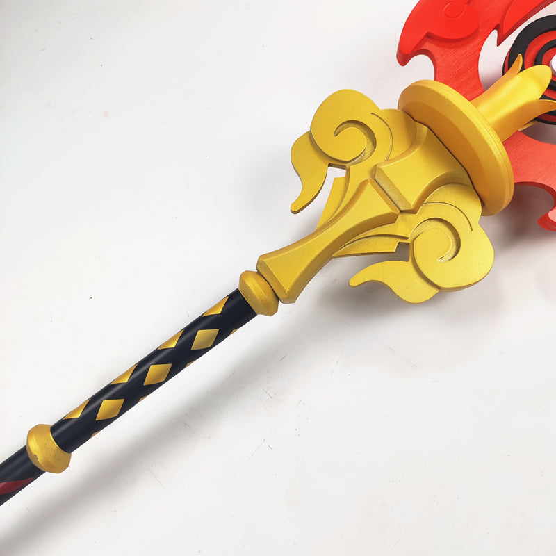 Genshin Impact Cosplay Hu Tao Cosplay Props Polearm Staff of Homa Cosplay Weapon