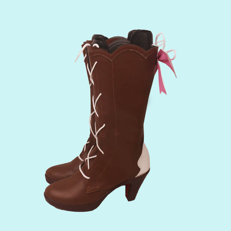 Genshin Impact Cosplay Kamisato Ayaka Skin Springbloom Missive Cosplay Boots Cosplay Shoes Accessories