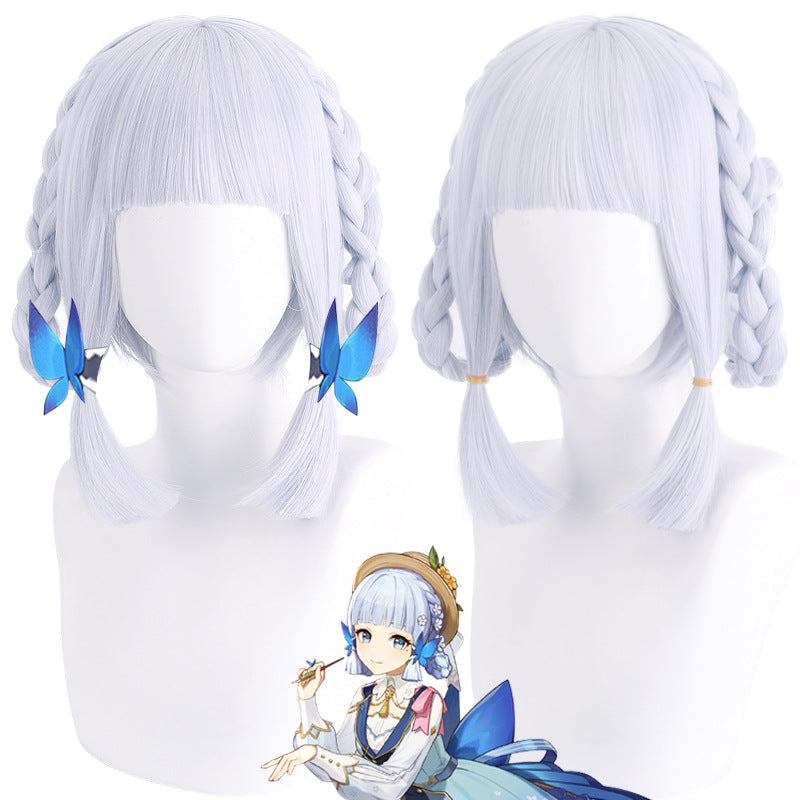 Genshin Impact Cosplay Kamisato Ayaka Skin Springbloom Missive Costume With Wigs Hat and Boots Whole Set Halloween Costume