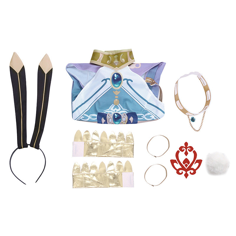 Genshin Impact Cosplay Nilou Swimwear Costume Nilou Bunny Girl Halloween Costume