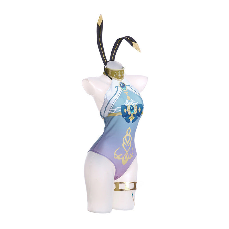 Genshin Impact Cosplay Nilou Swimwear Costume Nilou Bunny Girl Halloween Costume