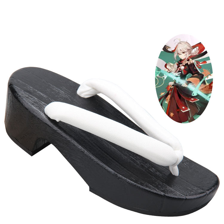 Genshin Impact Cosplay Kaedehara Kazuha  Cosplay Shoes Clogs