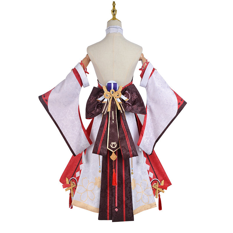 Genshin Impact Costume Yae Miko Whole Set Costume With Wigs and Shoes Halloween Party Costume