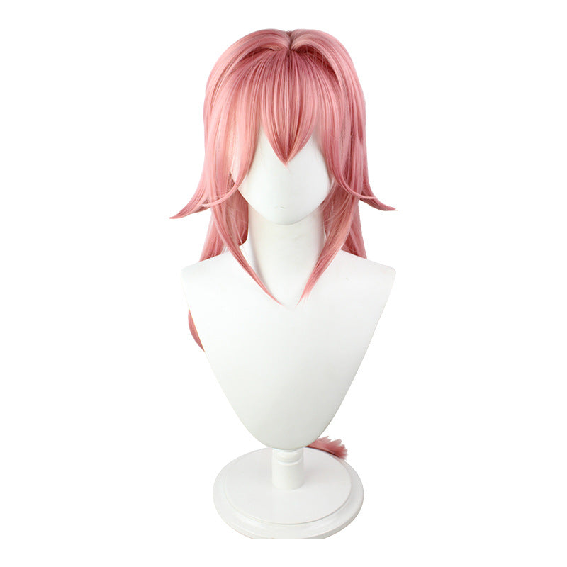 Genshin Impact Costume Yae Miko Costume+Wigs Set Halloween Carnival Cosplay Outfit