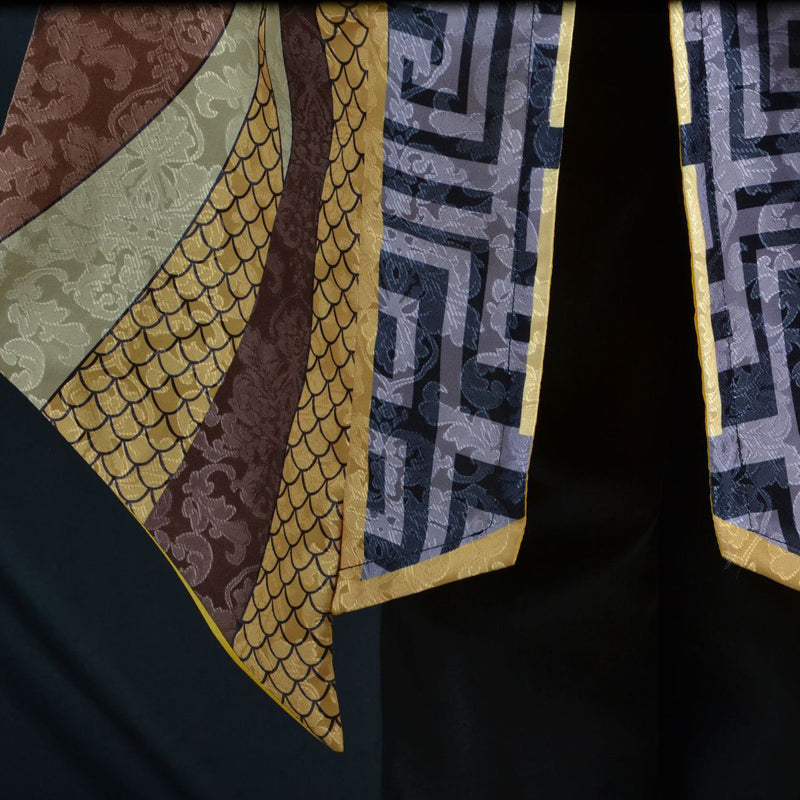 Genshin Impact Zhongli Cosplay Costume+Wigs+Shoes Whole Set Halloween Carnival Costume