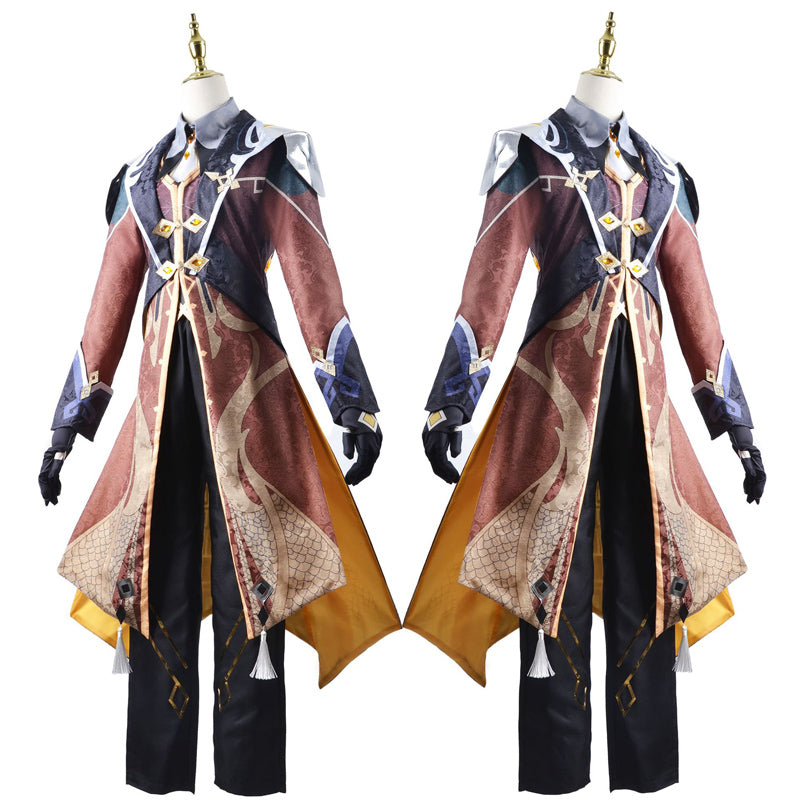 Genshin Impact Morax ZhongLi Costume Halloween Carnival Cosplay Costume Outfit