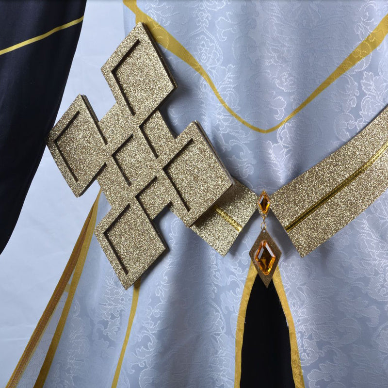 Genshin Impact Costume Zhongli Morax Gods Costume Hooded Cloak Cosplay Costume