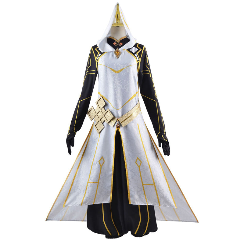 Genshin Impact Costume Zhongli Morax Gods Costume Hooded Cloak Cosplay Costume