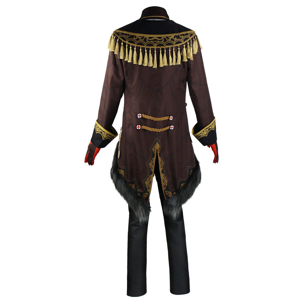 Genshin Impact Diluc Costume With Wigs and Boots Halloween Whole Set Diluc Cosplay Costume