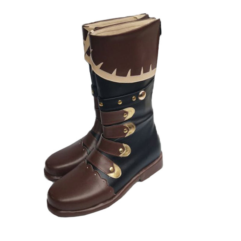 Genshin Impact Diluc Halloween Cosplay Boots Cosplay Accessories Shoes