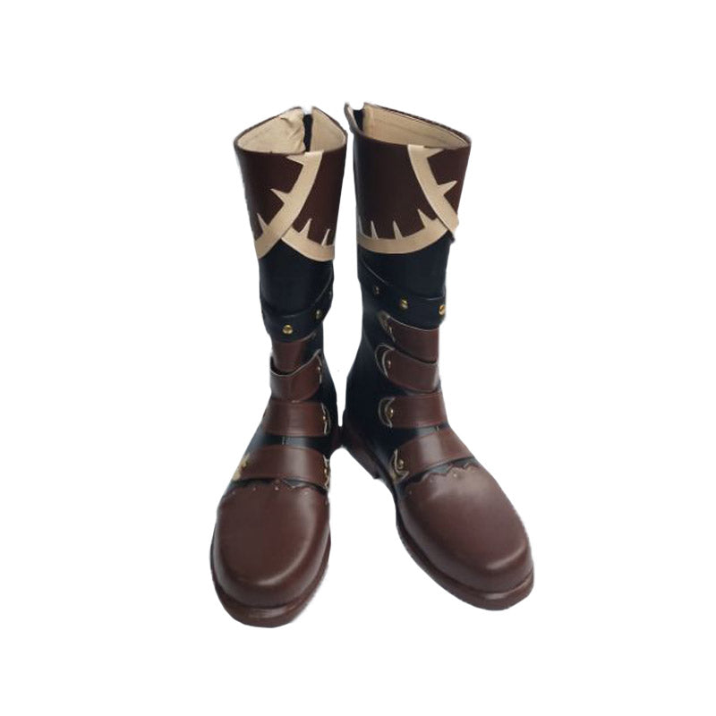 Genshin Impact Diluc Halloween Cosplay Boots Cosplay Accessories Shoes