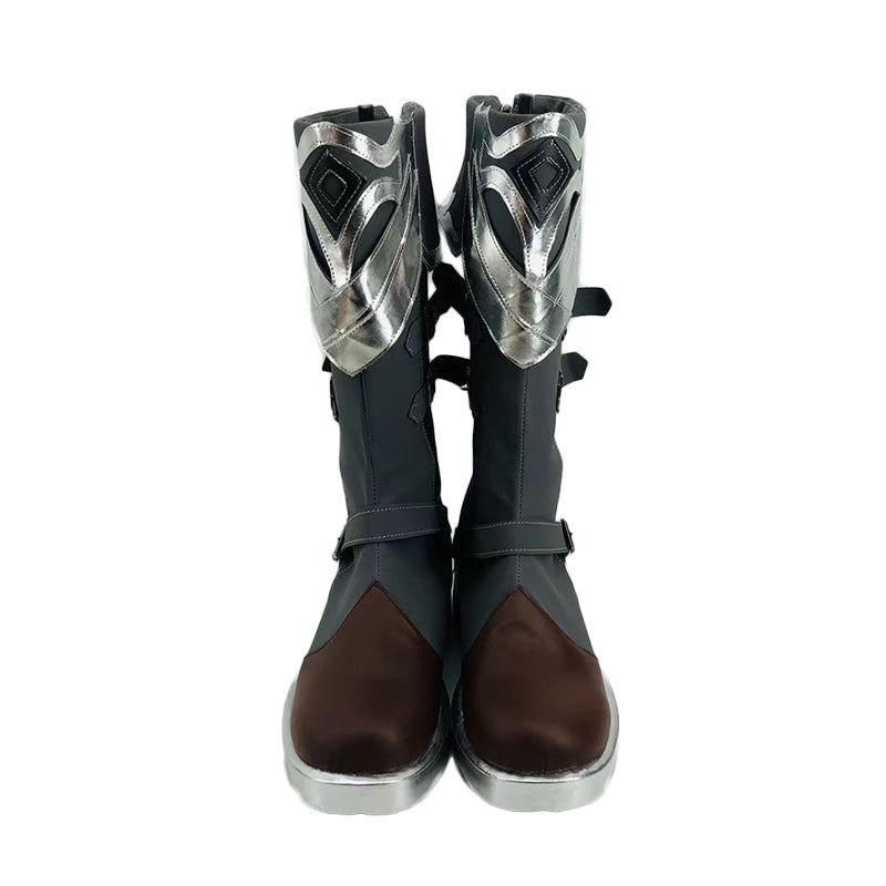 Genshin Impact Diluc Skin Costume Red Dead of Night Costume Shoes Boots Cosplay Accessories