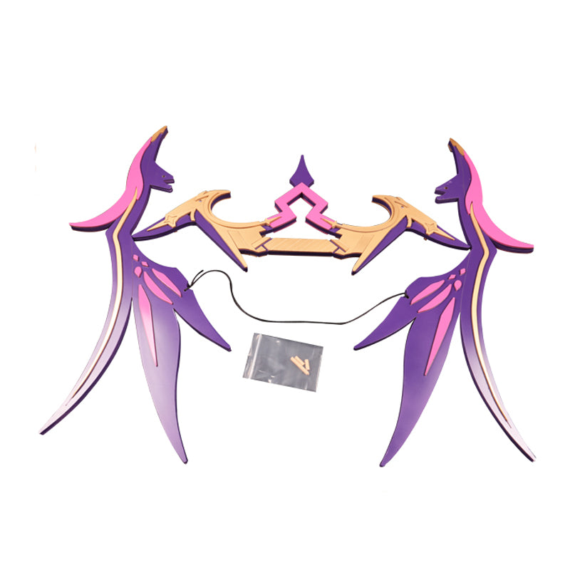 Genshin Impact Fischl Costume Weapon Bow Mitternachts Waltz Bow Cosplay Accessories