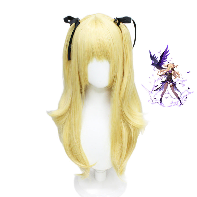 Genshin Impact Fischl von Luftschloss Narfidort Full Set Costume Dress With Wigs and Boots Halloween Cosplay Costume Set