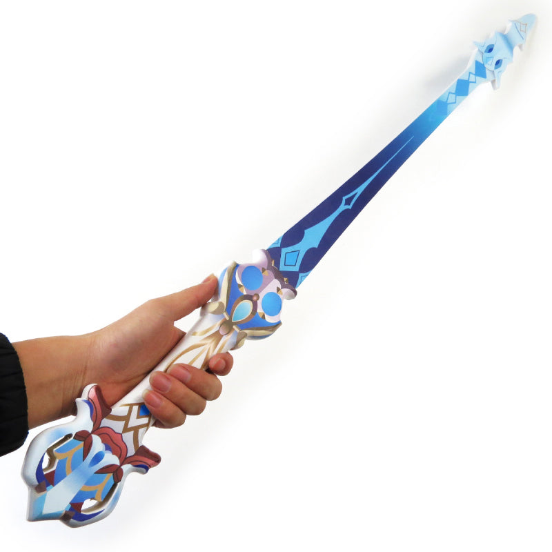 Genshin Impact Furina de Fontaine Cosplay Weapon Sword Props Splendor of Tranquil Waters Wood Sword
