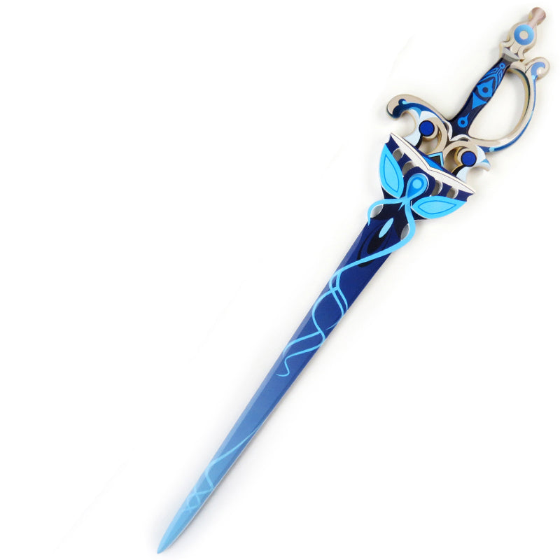 Genshin Impact Furina de Fontaine Cosplay Weapon Sword Props Splendor of Tranquil Waters Wood Sword