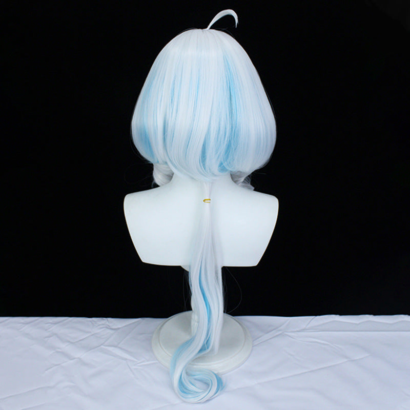 Genshin Impact God of Justice Focalors Cosplay Wigs Halloween Costume Accessories