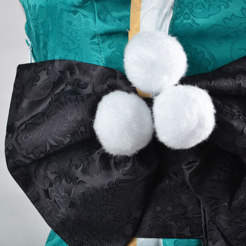 Genshin Impact Gorou Miss Hina Female Costume+Wigs+Shoes+Tail Full Set Halloween Carnival Costume Set