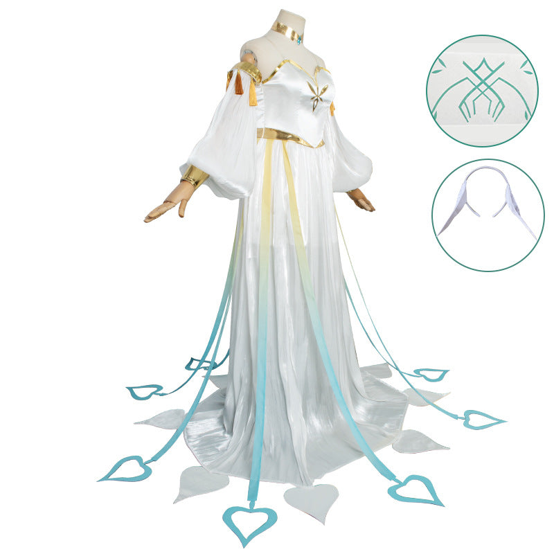 Genshin Impact Greater Lord Rukkhadevata Cosplay Costume With Wigs Full Set Halloween Costume