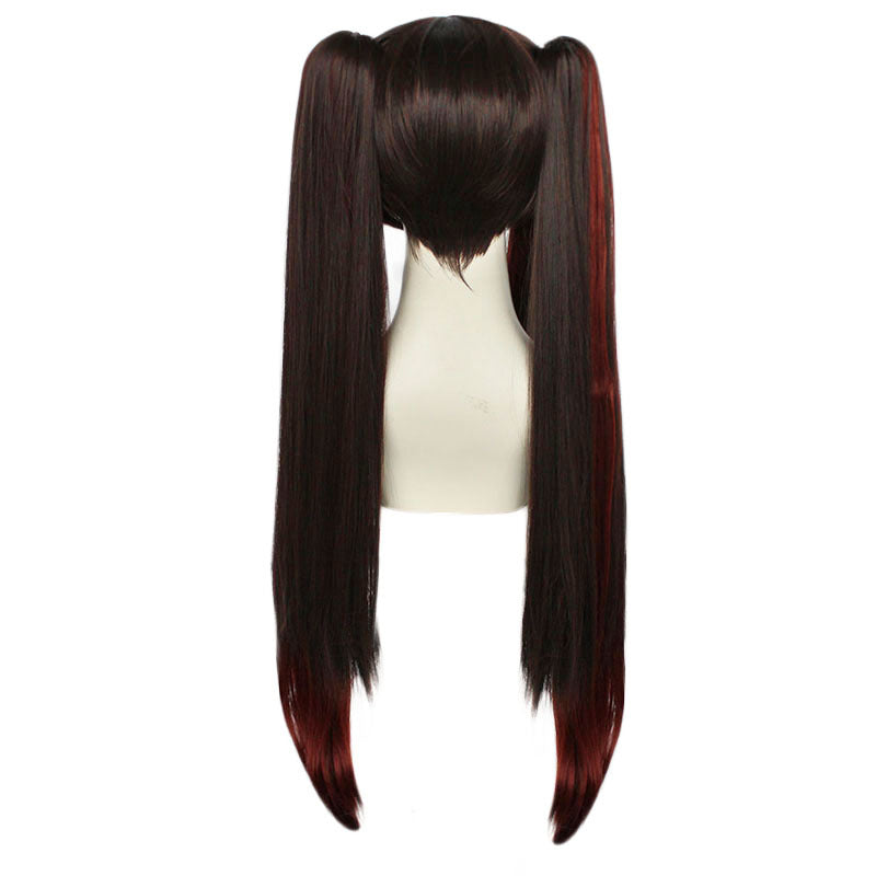 Genshin Impact Hu Tao Cosplay Wigs Halloween Carnival Party Cosplay Props