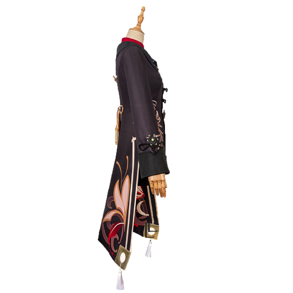 Genshin Impact Hu Tao Costume Halloween Carnival Cosplay Costume Set With Hat