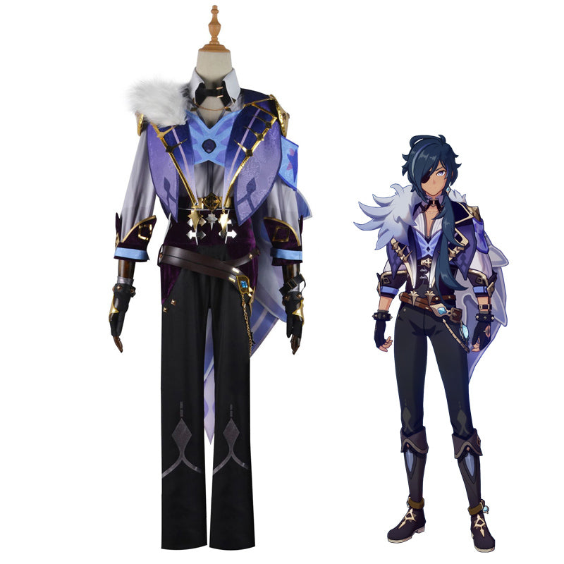 Genshin Impact Kaeya Cosplay Costume Uniform Halloween Costume