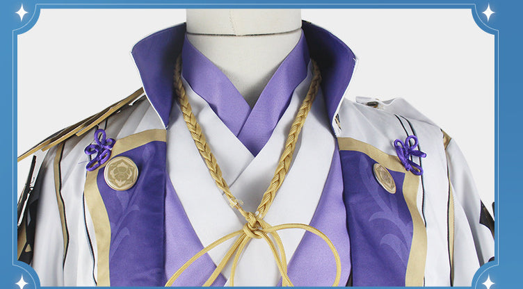Genshin Impact Kamisato Ayato Costume Full Set Deluxe Halloween Costume Outfit